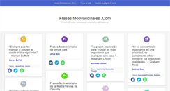 Desktop Screenshot of frasesmotivacionales.com